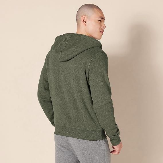 Green Zip-Up Hoodie With Sherpa Lining imagen 4